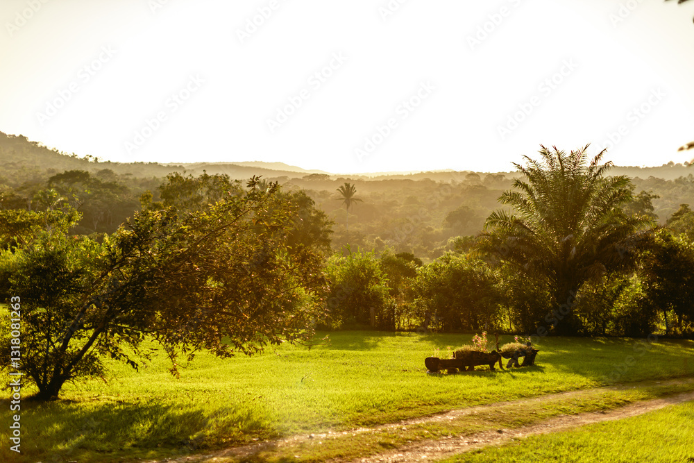 Fototapeta premium Cayo, Belize at sunset