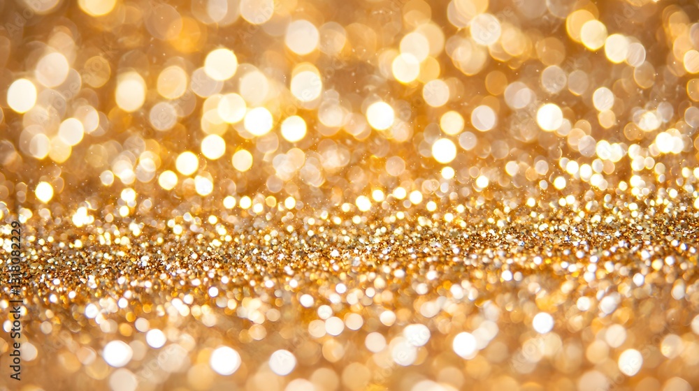 Golden Glittering Background with Bokeh Effect in Warm Tones for Celebration and Elegance Golden Glittering Background with Bokeh Effect in Warm Tones for Celebration and Elegance