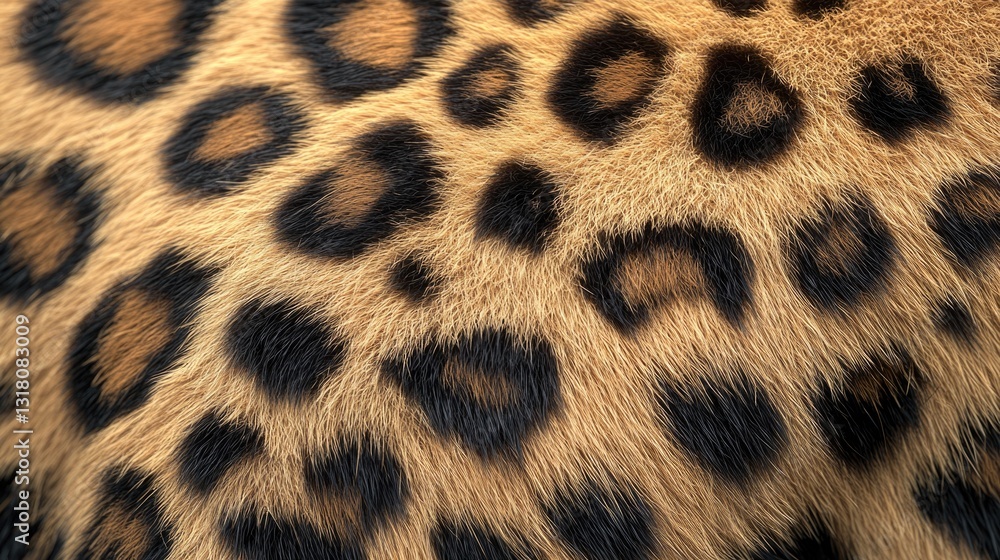 Naklejka premium A close up shot showing the patterned fur of a feline