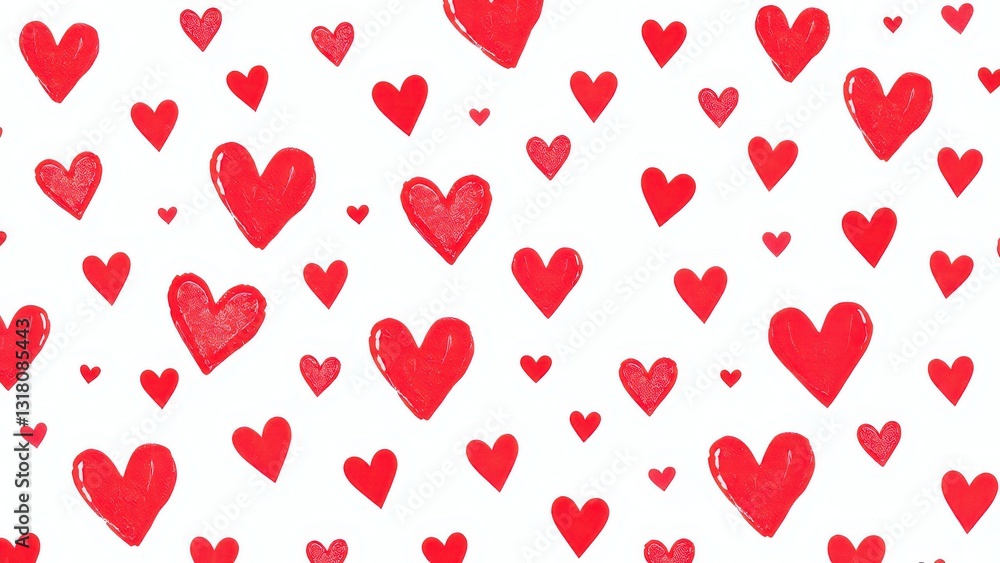 a close up of a red heart pattern on a white background a close up of a red heart pattern on a white background