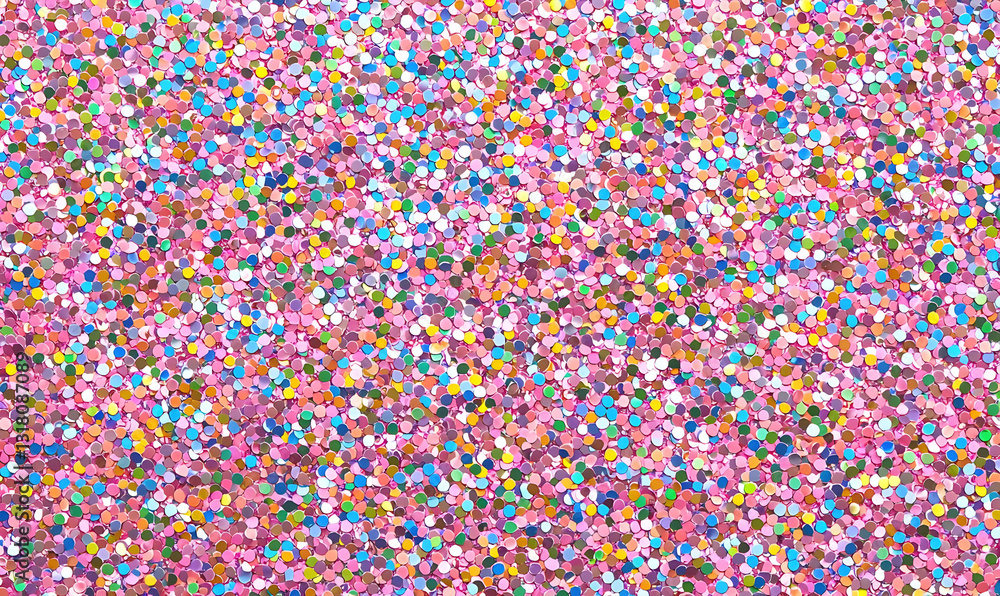 Colorful Glitter Background with Random Shapes in Bright Tones Colorful Glitter Background with Random Shapes in Bright Tones
