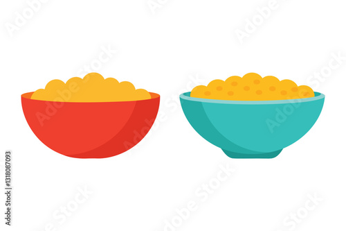 Cereal vector on white background