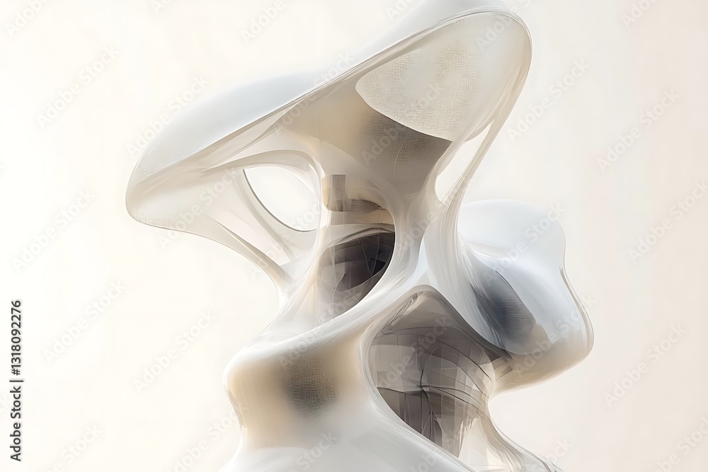 Obraz premium Abstract Architectural Design: A Modern Structure