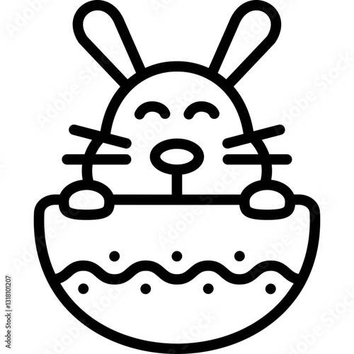 rabbit wth egg icon
