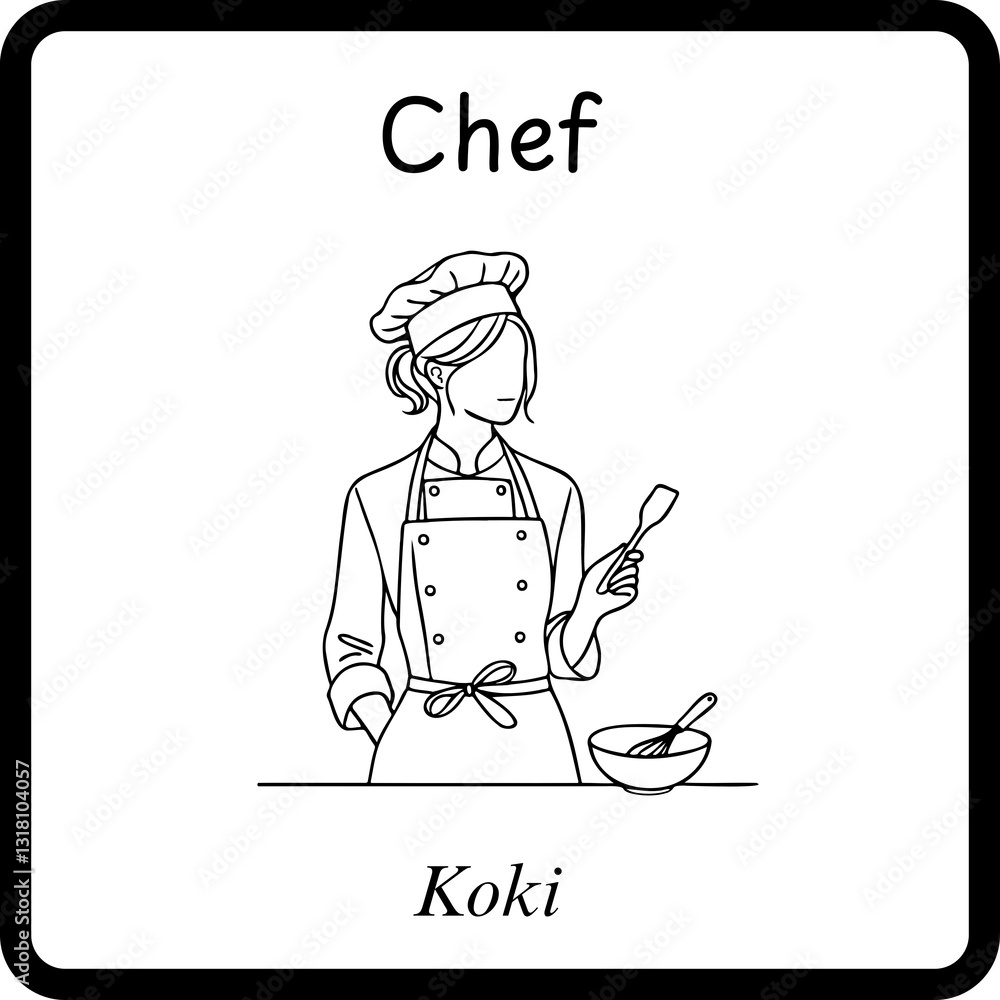 Profession Flashcard - Chef Profession Flashcard - Chef