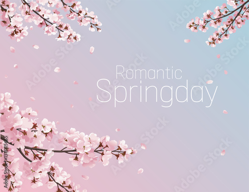 romantic cherry blossom