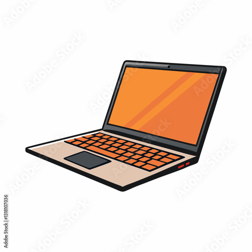 laptop isolated on white background