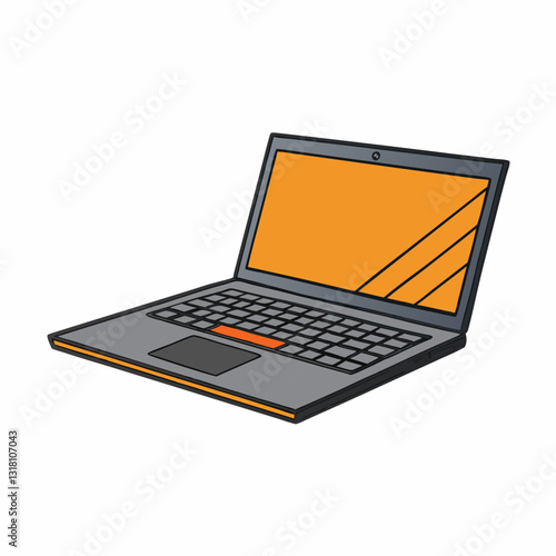 laptop isolated on white background