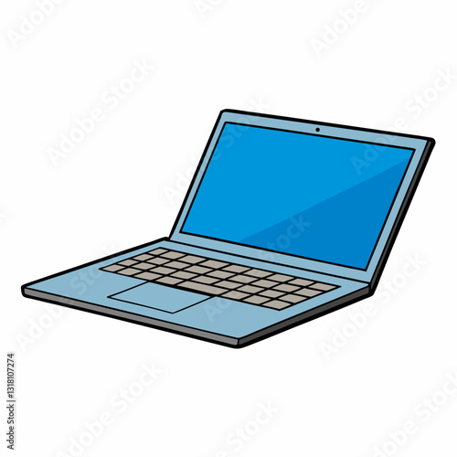laptop isolated on white background