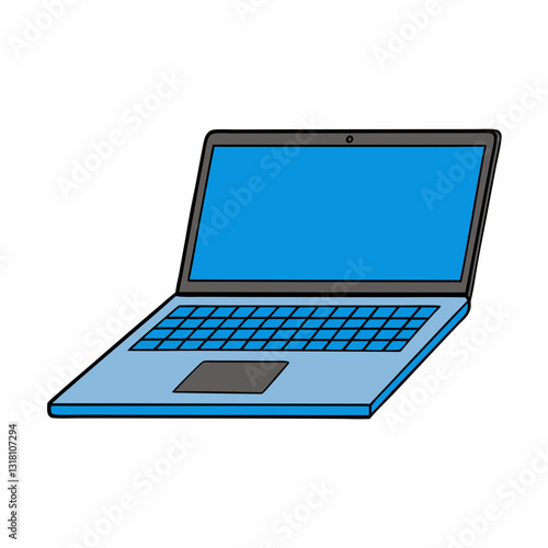 laptop isolated on white background