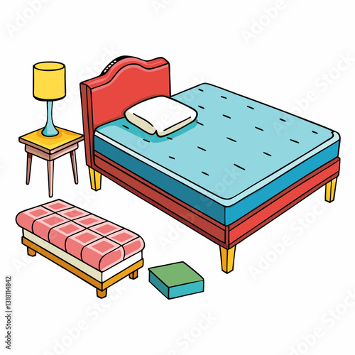 illustration of a mattress