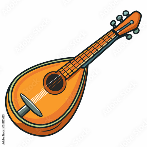 mandolin vector illustration