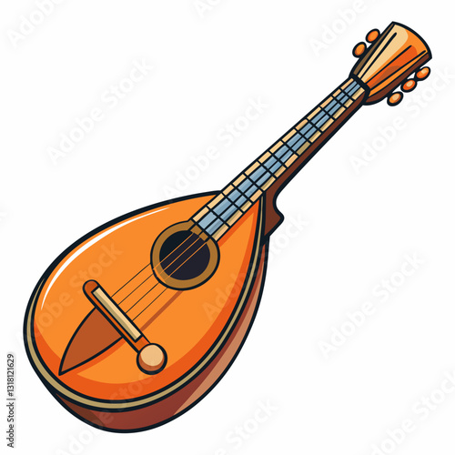 mandolin vector illustration