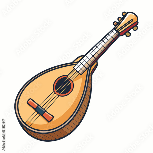 mandolin vector illustration
