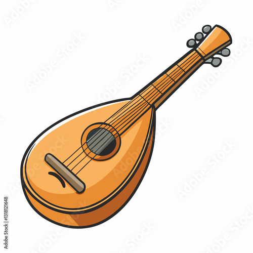 mandolin vector illustration