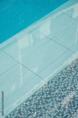 Swimming Pool floor texture background 
