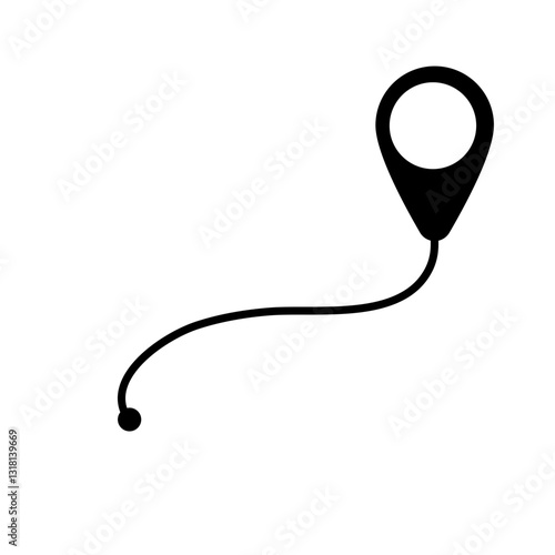 distance icon illustration
