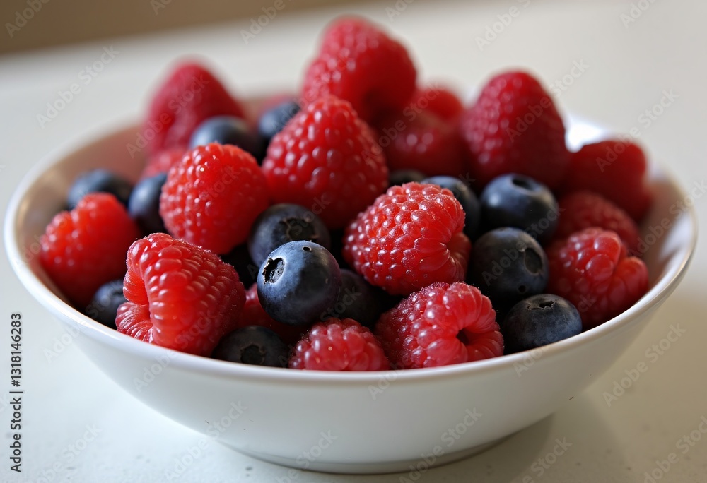 Freshness and sweetness in a gourmet bowl of berries. Freshness and sweetness in a gourmet bowl of berries.