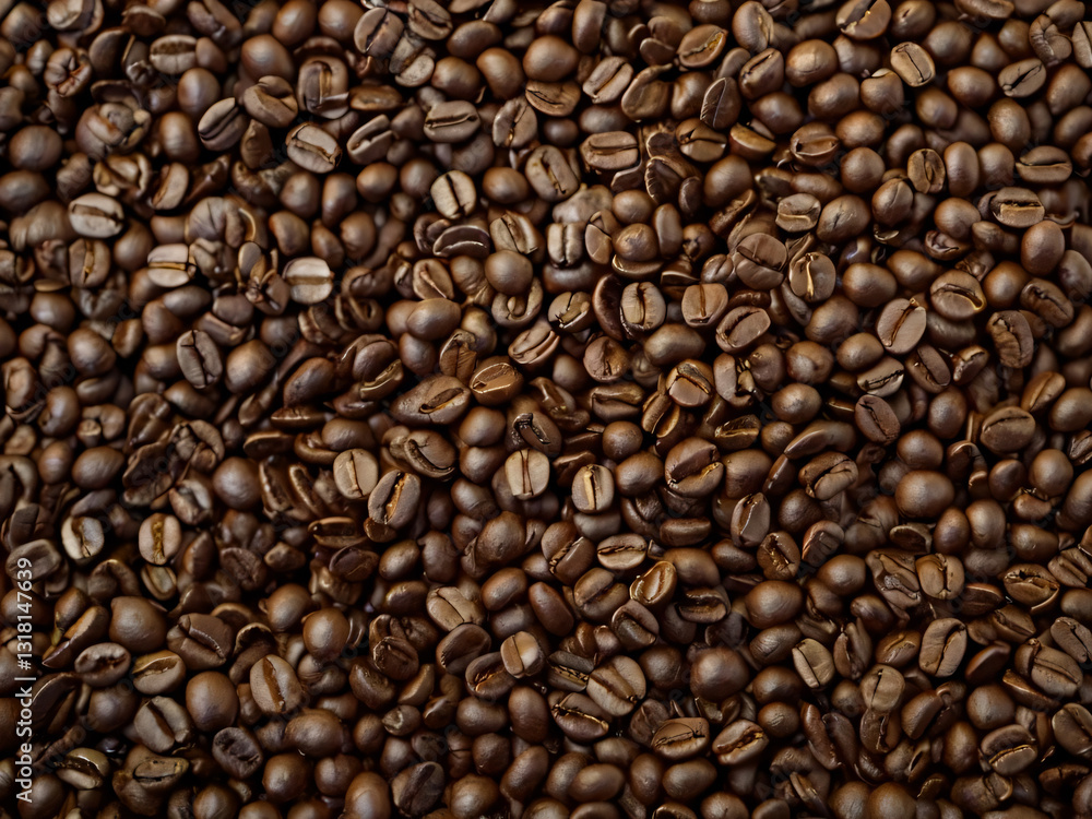 A steaming cup of coffee surrounded by scattered coffee beans. A steaming cup of coffee surrounded by scattered coffee beans.