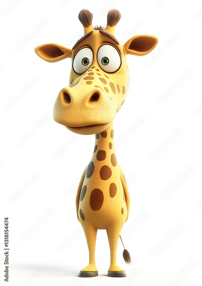 giraffe isolated on white giraffe isolated on white