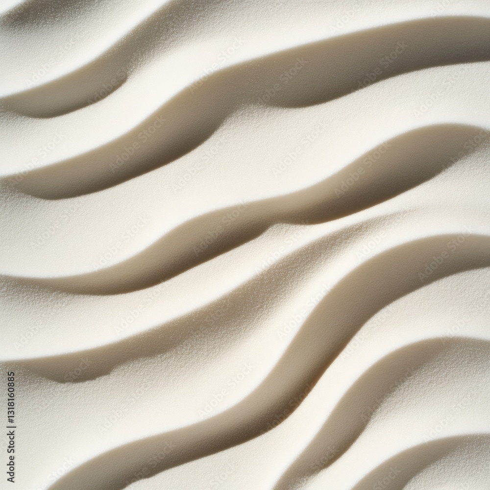 Obraz premium Minimalist Organic Texture Soft Wave Landscape in Neutral Palette - Elegant Abstract Surface Design for Premium Branding and Digital Marketing Visuals