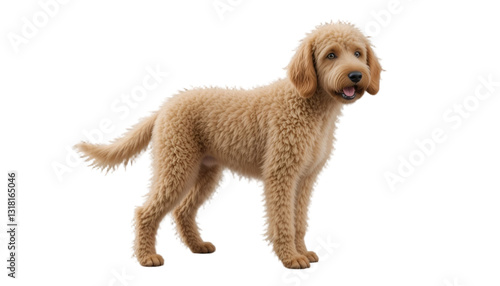 golden retriever puppy
golden doodle dog isolated on transparent background Generative Ai.