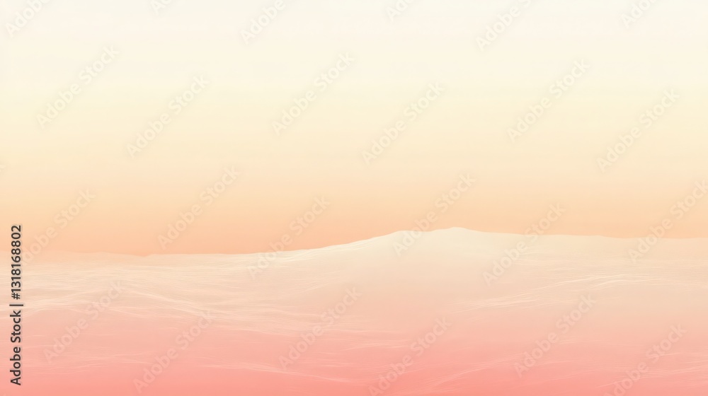 Fototapeta premium Serene landscape with soft gradient colors evoking tranquility and peace