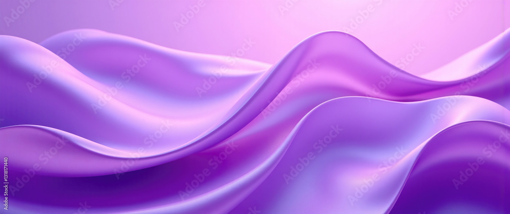 custom made wallpaper toronto digitalpurple Abstraction: Bright Gradients with Soft Flowing Wave Shapes