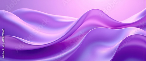 Wallpaper Mural purple Abstraction: Bright Gradients with Soft Flowing Wave Shapes Torontodigital.ca