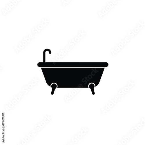 bath tub on white