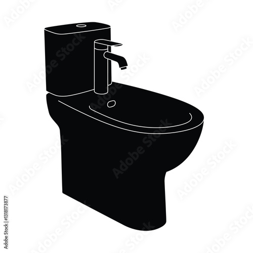 toilet bowl and toilet