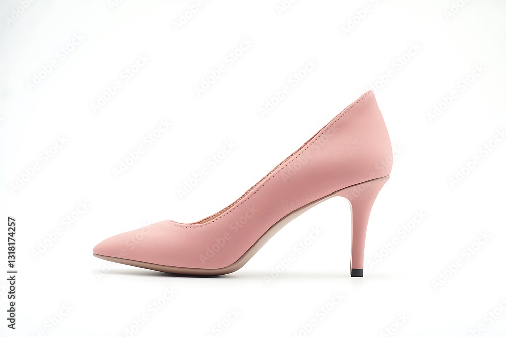 Light Pink Pointy Toe High Heels in Suede Leather, Classic Women's Shoes Light Pink Pointy Toe High Heels in Suede Leather, Classic Women's Shoes