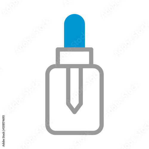 Essential Oil Bottle Graphic Vector Illustration