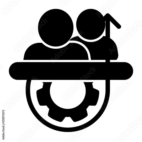 change management Icon - Solid Style - Mentoring Themes