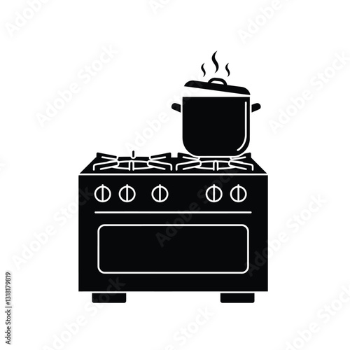 illustration of a kitchen stove