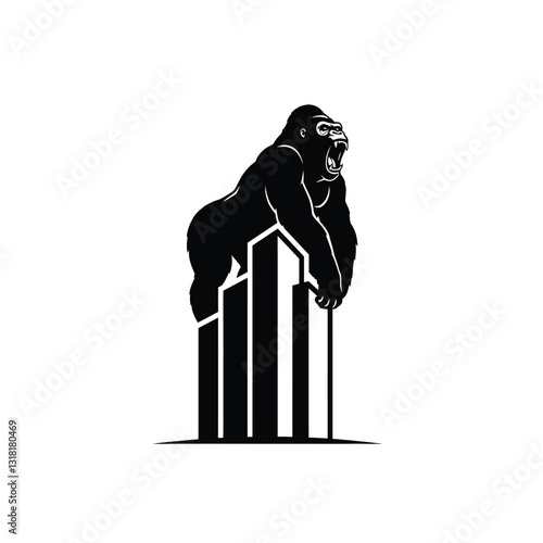 king kong on a building logo