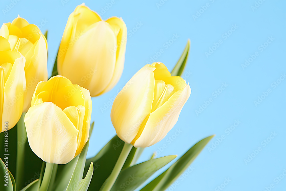 Fototapeta premium Tulips floral colourful spring tulip bunch