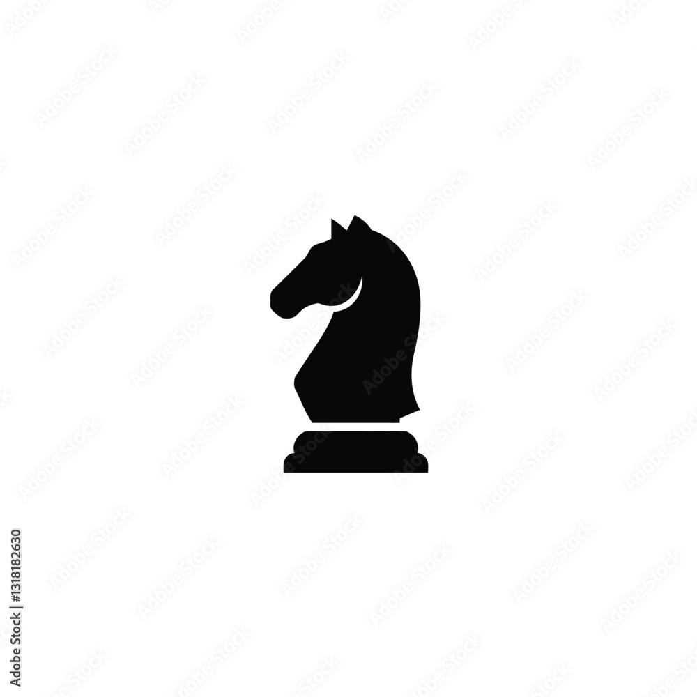 black chess knight black chess knight