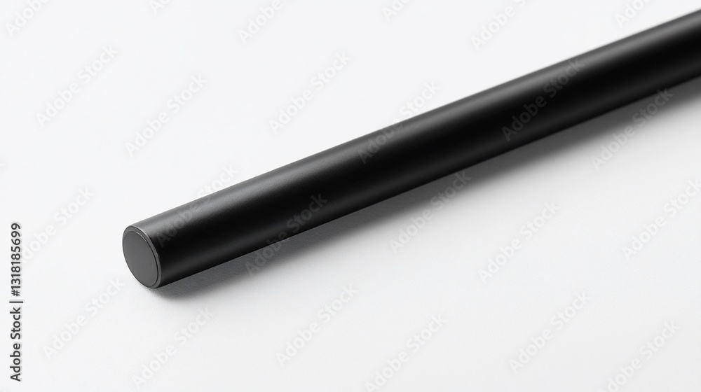 Black Cylindrical Object on White Background: A Minimalist Product Photography Black Cylindrical Object on White Background: A Minimalist Product Photography