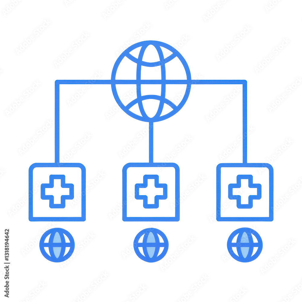 Global Network Concept With Health Networks And Connections Illustrated Inside A Modern Design Global Network Concept With Health Networks And Connections Illustrated Inside A Modern Design
