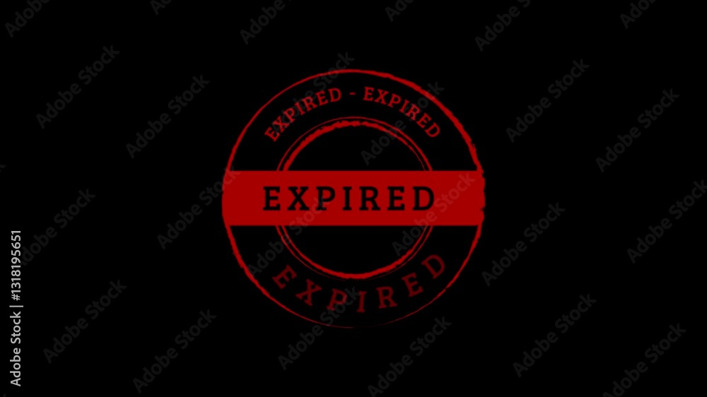 Expired stamp seal mark badge of expiration dates or validity outdated ...