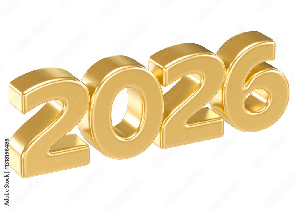 happy new year number 3d render happy new year number 3d render