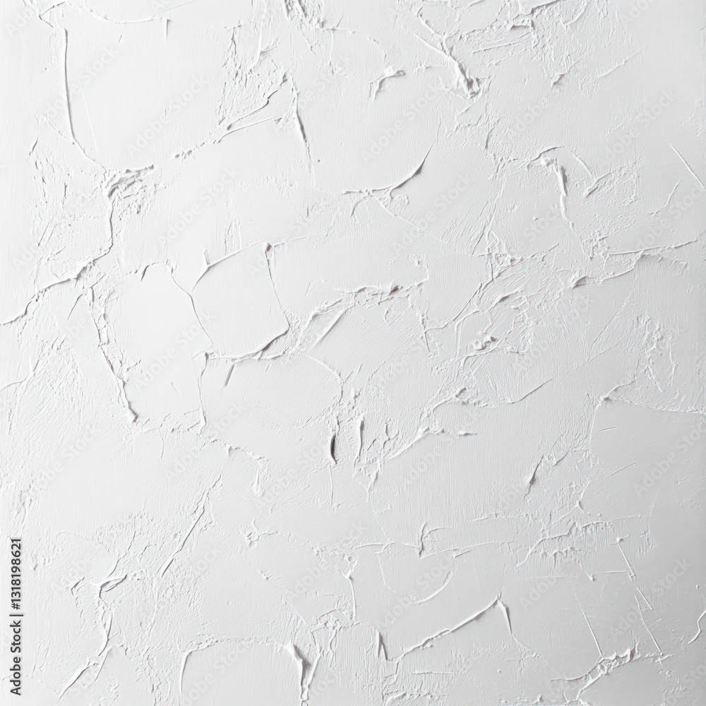 Artistic White Plaster Texture Background Revealing Detailed Impasto in Subtle Shades with Bright Neutral Tone Decorative Surface Artistic White Plaster Texture Background Revealing Detailed Impasto in Subtle Shades with Bright Neutral Tone Decorative Surface