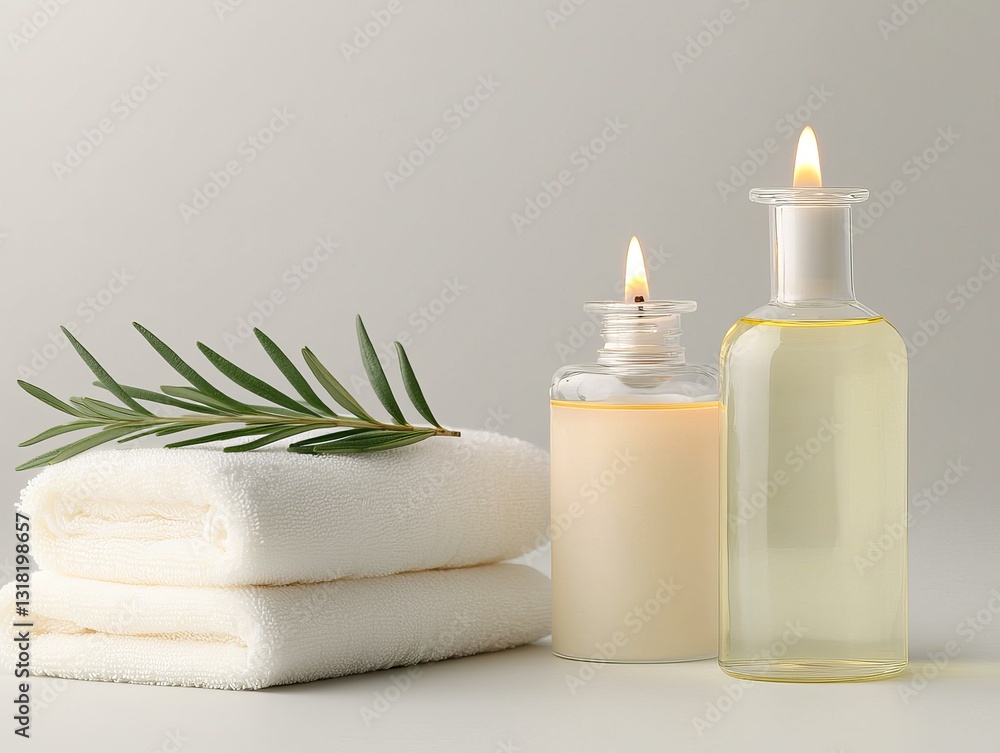 Spa Aromatherapy Candles, Oils, and Towels Spa Aromatherapy Candles, Oils, and Towels