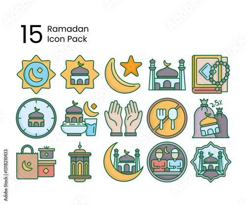 Ramadan Kareem Icon Set