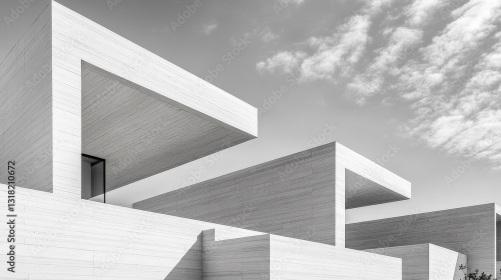 Fototapeta premium Modern architecture, minimalist design