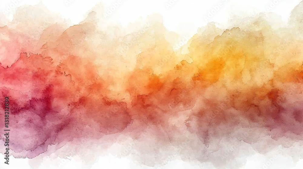 Fototapeta premium Abstract watercolor painting, soft color gradient