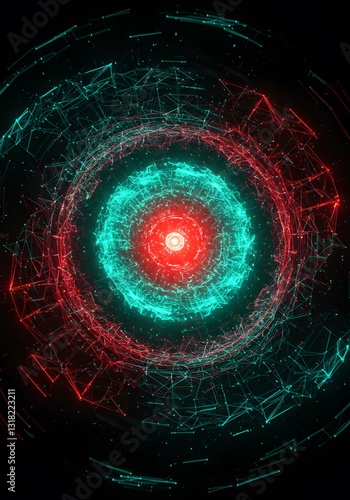  symbolizing precision in cancer therapy. wallpaper, Laser beam targeting cancer cells,