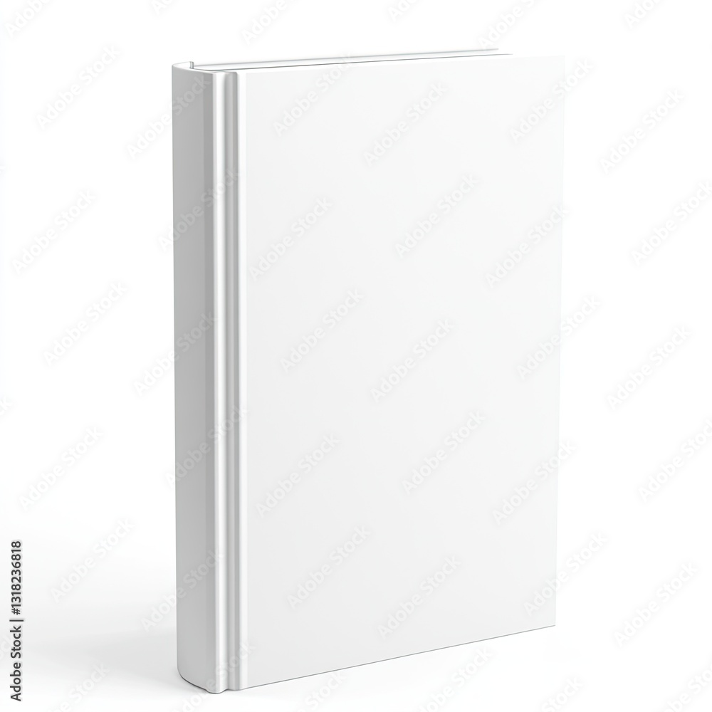 Blank white hardcover book mockup isolated on white background. (2) Blank white hardcover book mockup isolated on white background. (2)