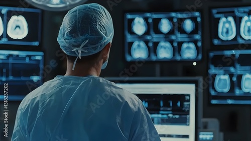 Obraz na płótnie Doctor brain neurologist specialist surgeon w salonie